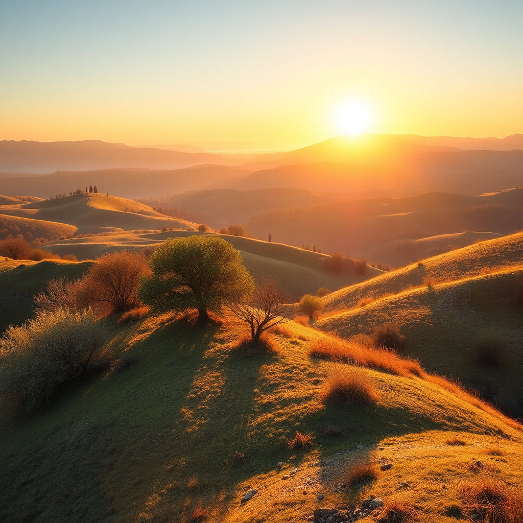 Golden Hills Sunrise Puzzle